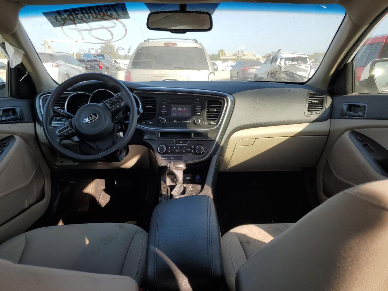 2015 KIA Optima VIN 5XXGM4A71FG377322 Copart auction photo, side / rear end damage thumbnail 8