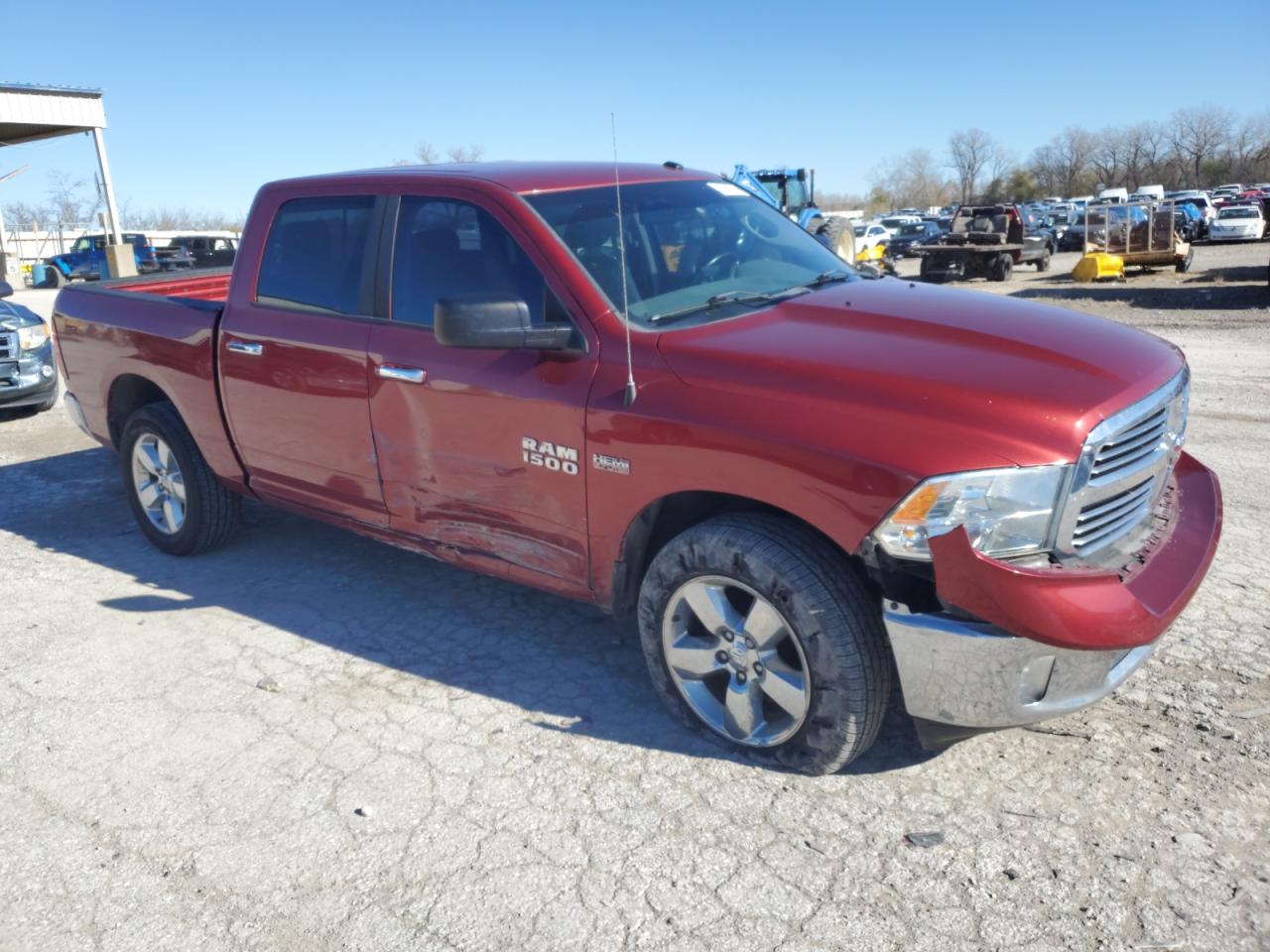 2015 RAM 1500 VIN 3C6RR7LTXFG596824 Copart auction photo, side / undercarriage damage thumbnail 4