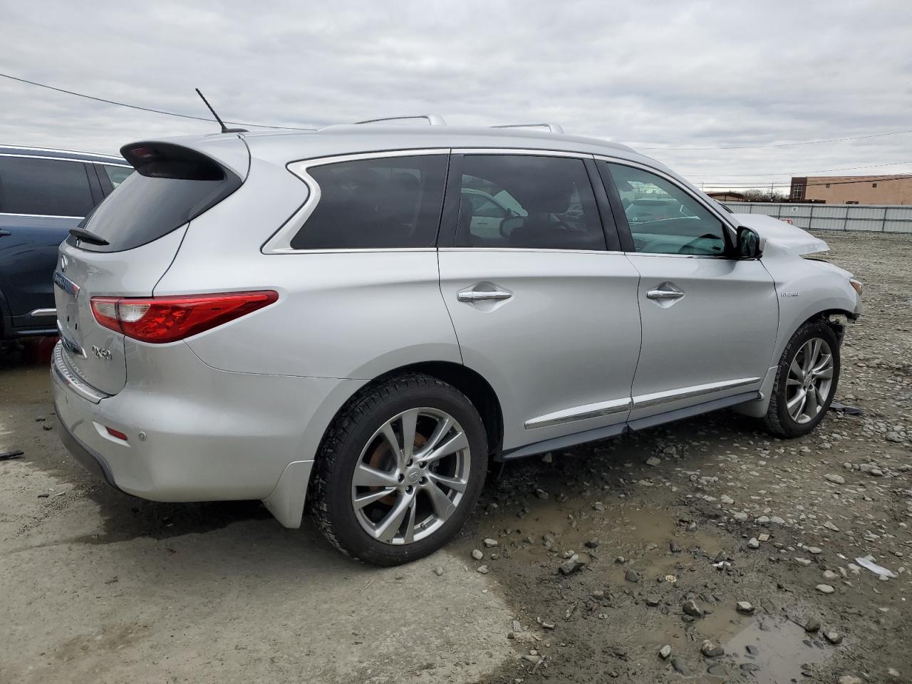 2014 Infiniti QX60 VIN 5N1CL0MM4EC520589 Copart auction photo, front end damage thumbnail 3