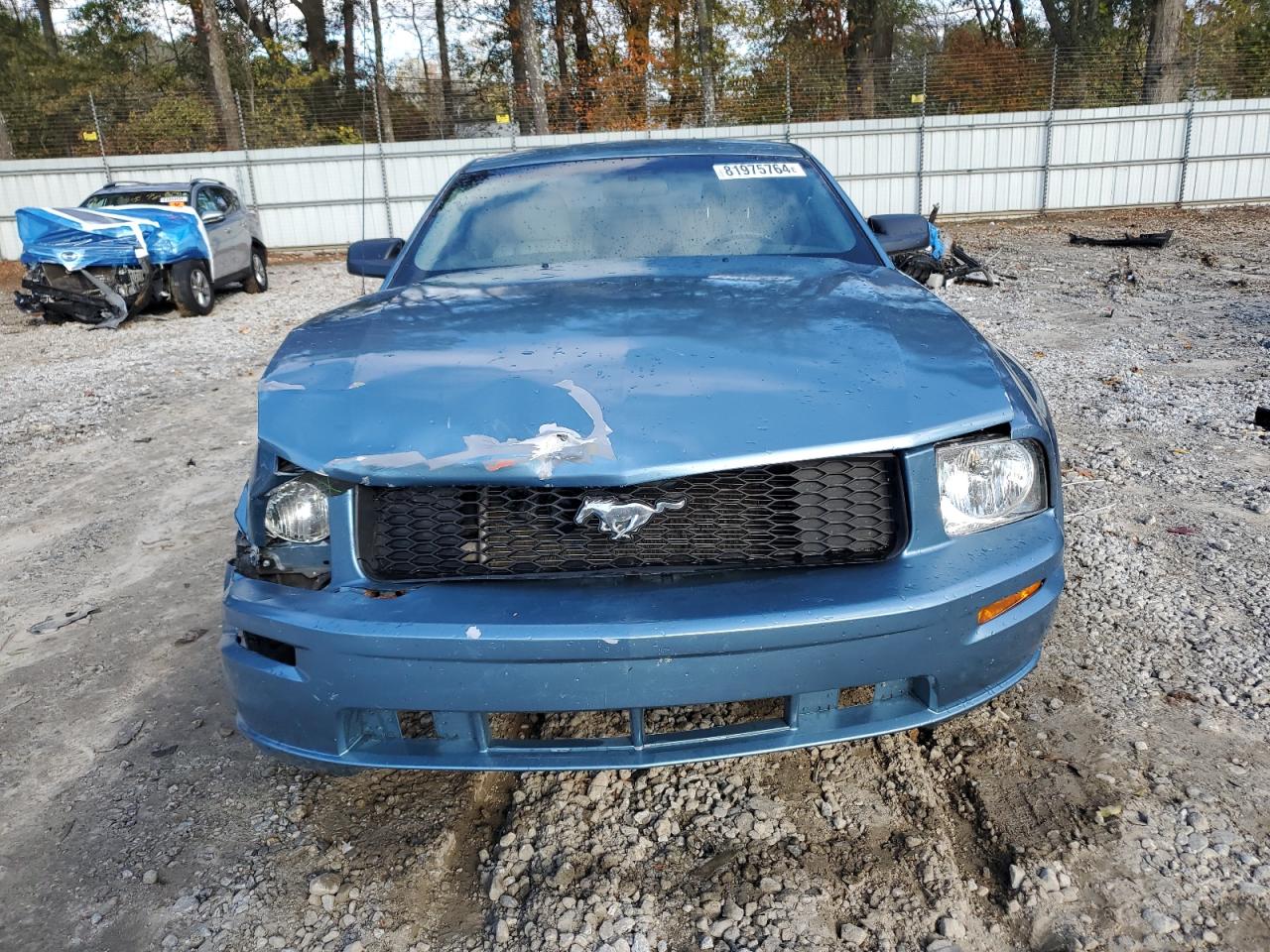 2005 Ford Mustang VIN 1ZVFT80N955163071 Copart auction photo, front end / side damage thumbnail 5