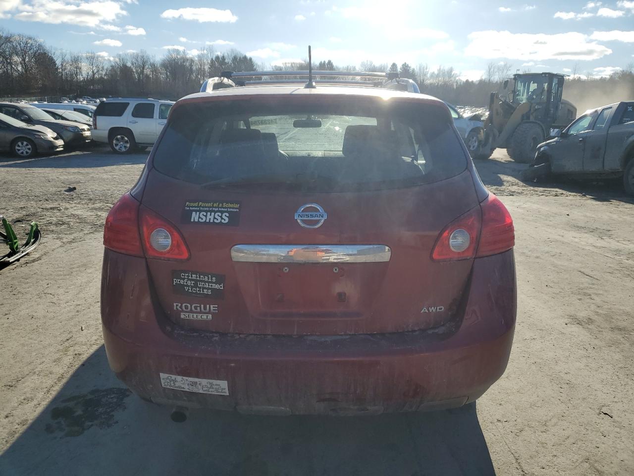 2014 Nissan Rogue VIN JN8AS5MVXEW720111 Copart auction photo, side / rear end damage thumbnail 6