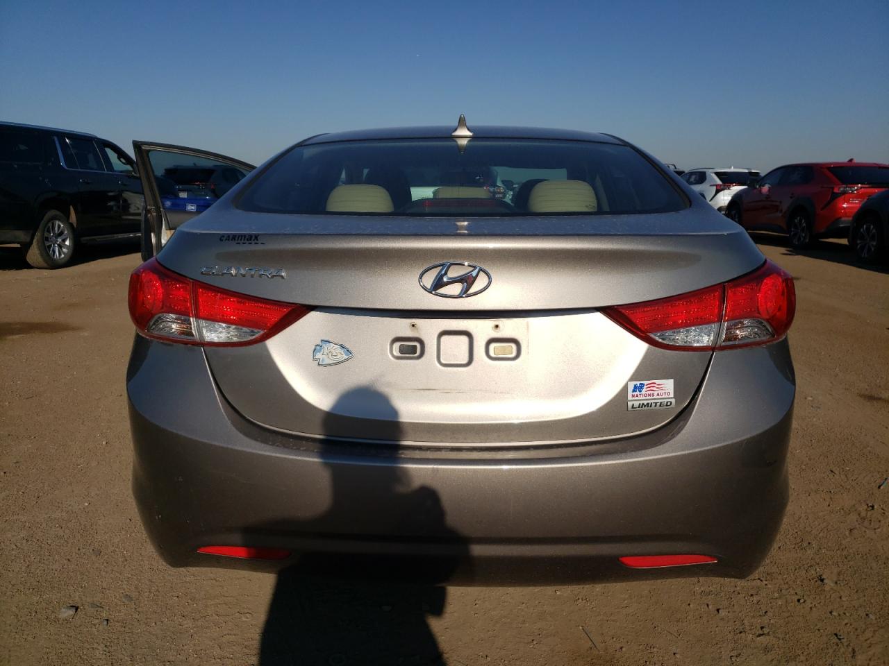 2013 Hyundai Elantra VIN 5NPDH4AE2DH222186 Copart auction photo, front end damage thumbnail 6