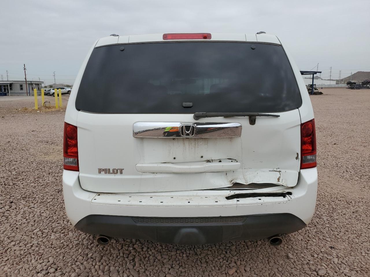 2013 Honda Pilot VIN 5FNYF3H60DB001846 Copart auction photo, front end / rear end damage thumbnail 6
