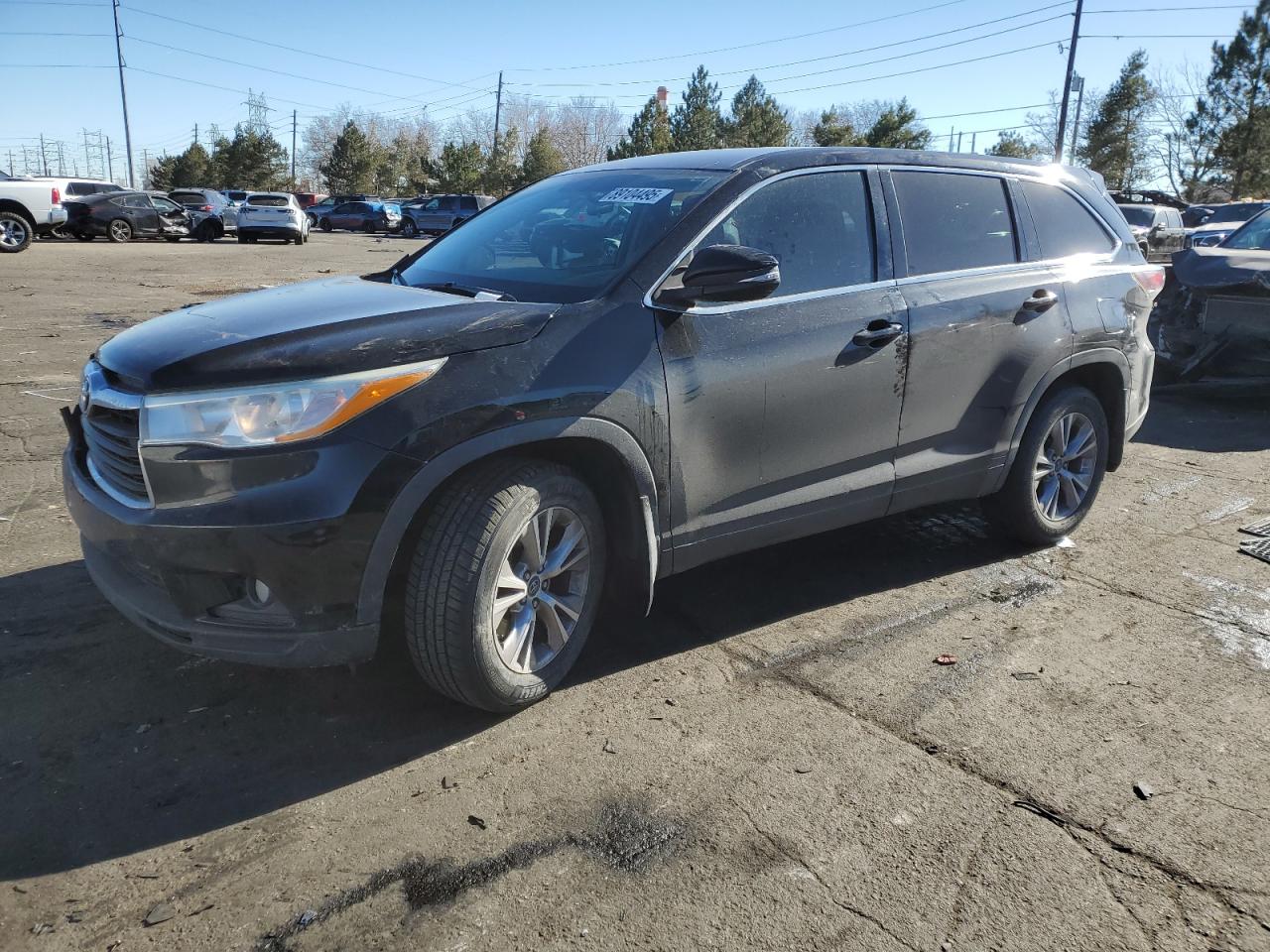 2016 Toyota Highlander VIN 5TDBKRFH9GS353848