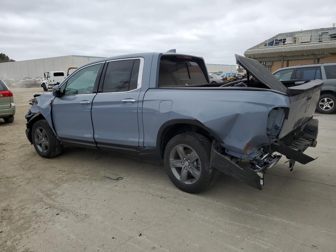 2023 Honda Ridgeline VIN 5FPYK3F79PB046254 Copart auction photo, front end / rear end damage thumbnail 2
