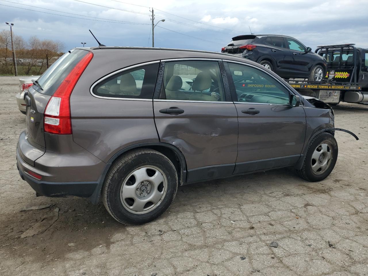 2011 Honda CR-V VIN 5J6RE4H30BL065568 Copart auction photo, front end / side damage thumbnail 3