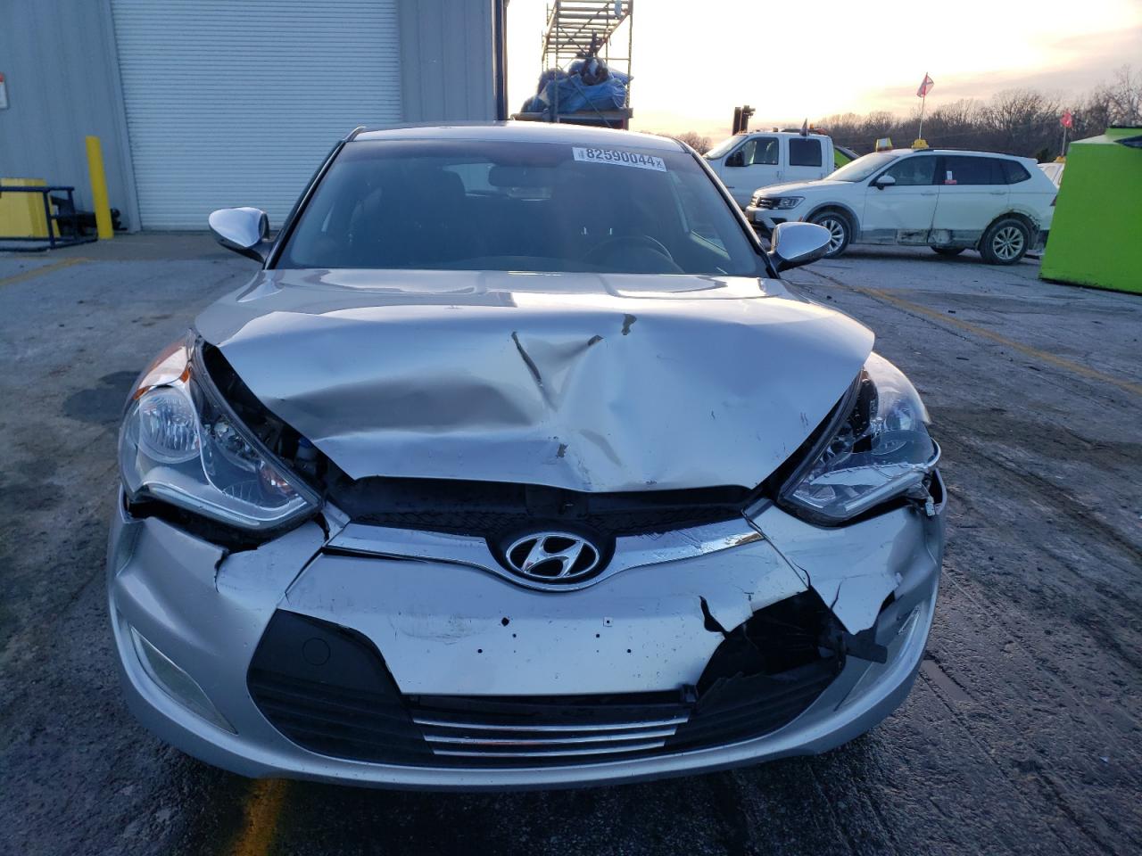 2017 Hyundai Veloster VIN KMHTC6AD1HU317925 Copart auction photo, front end damage thumbnail 5
