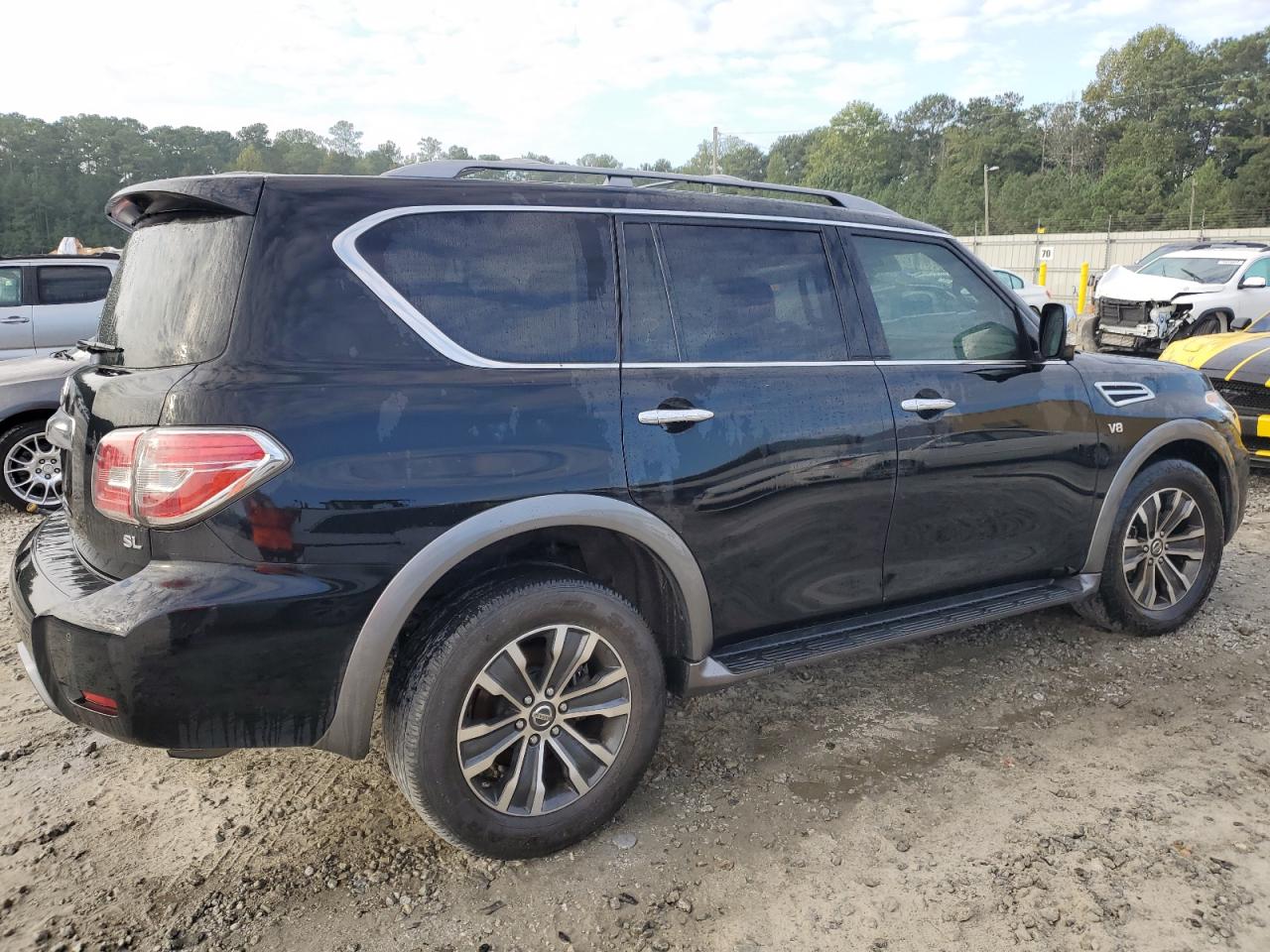2019 Nissan Armada VIN JN8AY2NC9K9588480 Copart auction photo, front end / side damage thumbnail 3