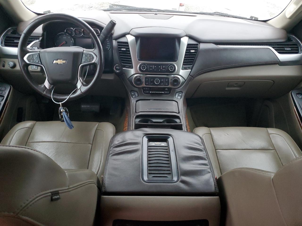 2015 Chevrolet Suburban VIN 1GNSKKKC1FR706881 Copart auction photo, front end damage thumbnail 8