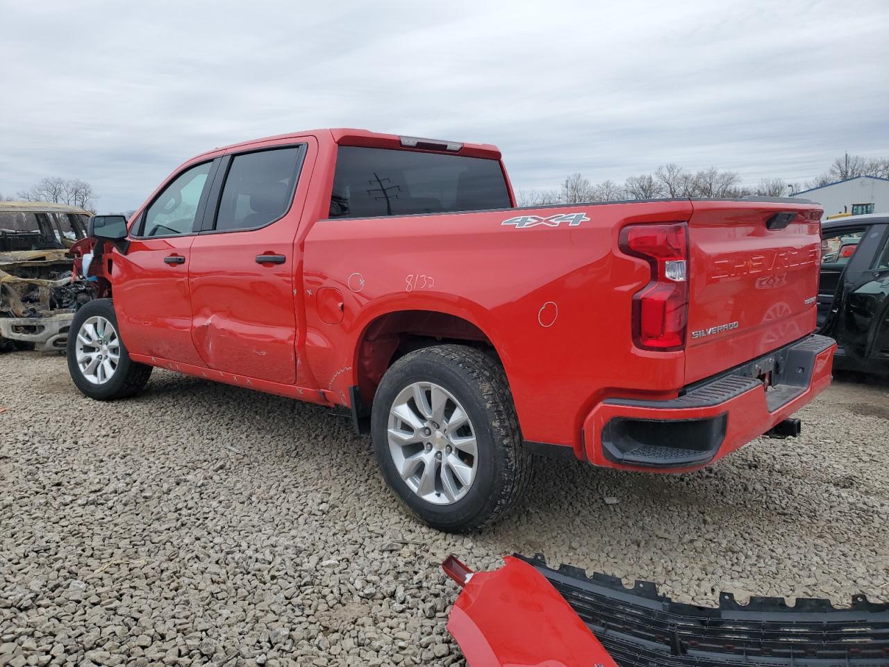 2022 Chevrolet Silverado VIN 1GCPYBEK6NZ229900 Copart auction photo, all over damage thumbnail 2