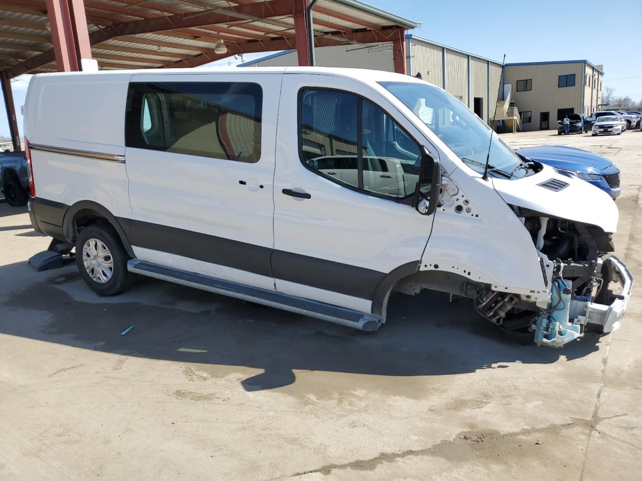 2023 Ford Transit VIN 1FTBR1Y81PKA77568 Copart auction photo, all over damage thumbnail 4