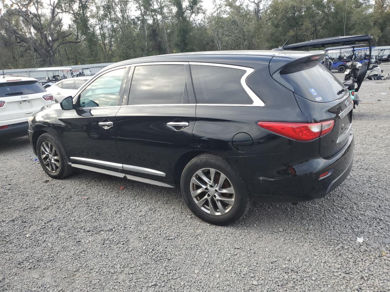 2013 Infiniti JX VIN 5N1AL0MM7DC311403 Copart auction photo, front end / side damage thumbnail 2