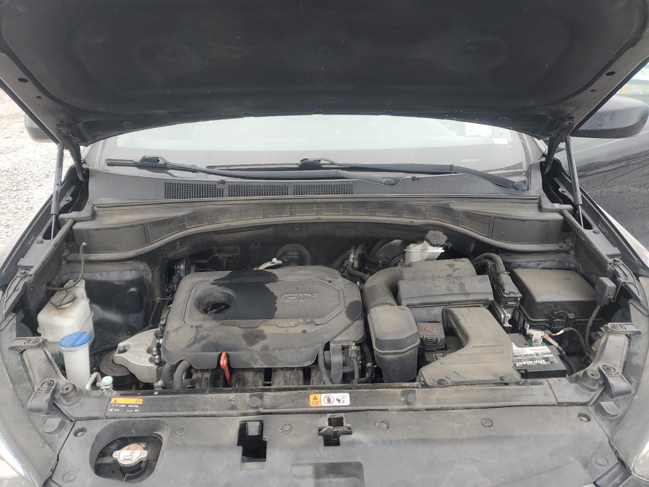 2017 Hyundai Santa Fe VIN 5NMZU3LB7HH027217 Copart auction photo, side damage thumbnail 14