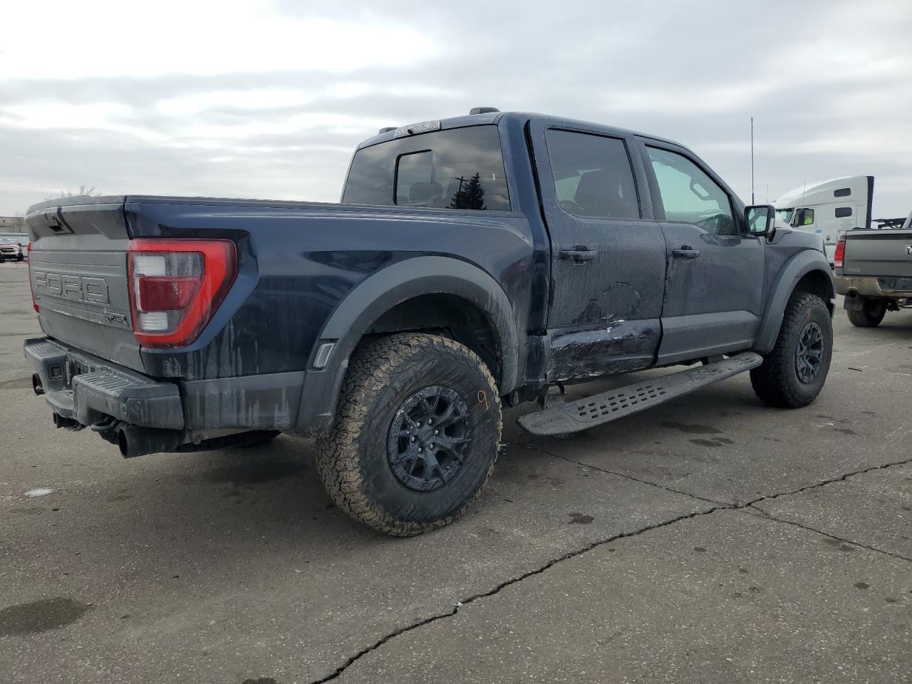 2023 Ford F-150 VIN 1FTFW1RG1PFA84903 Copart auction photo, side / undercarriage damage thumbnail 3