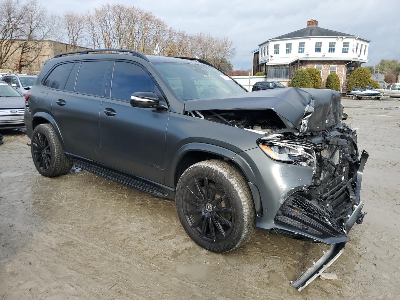 2021 Mercedes-Benz GLS-klasse VIN 4JGFF8GE1MA393494 Copart auction photo, front end / rear end damage thumbnail 4