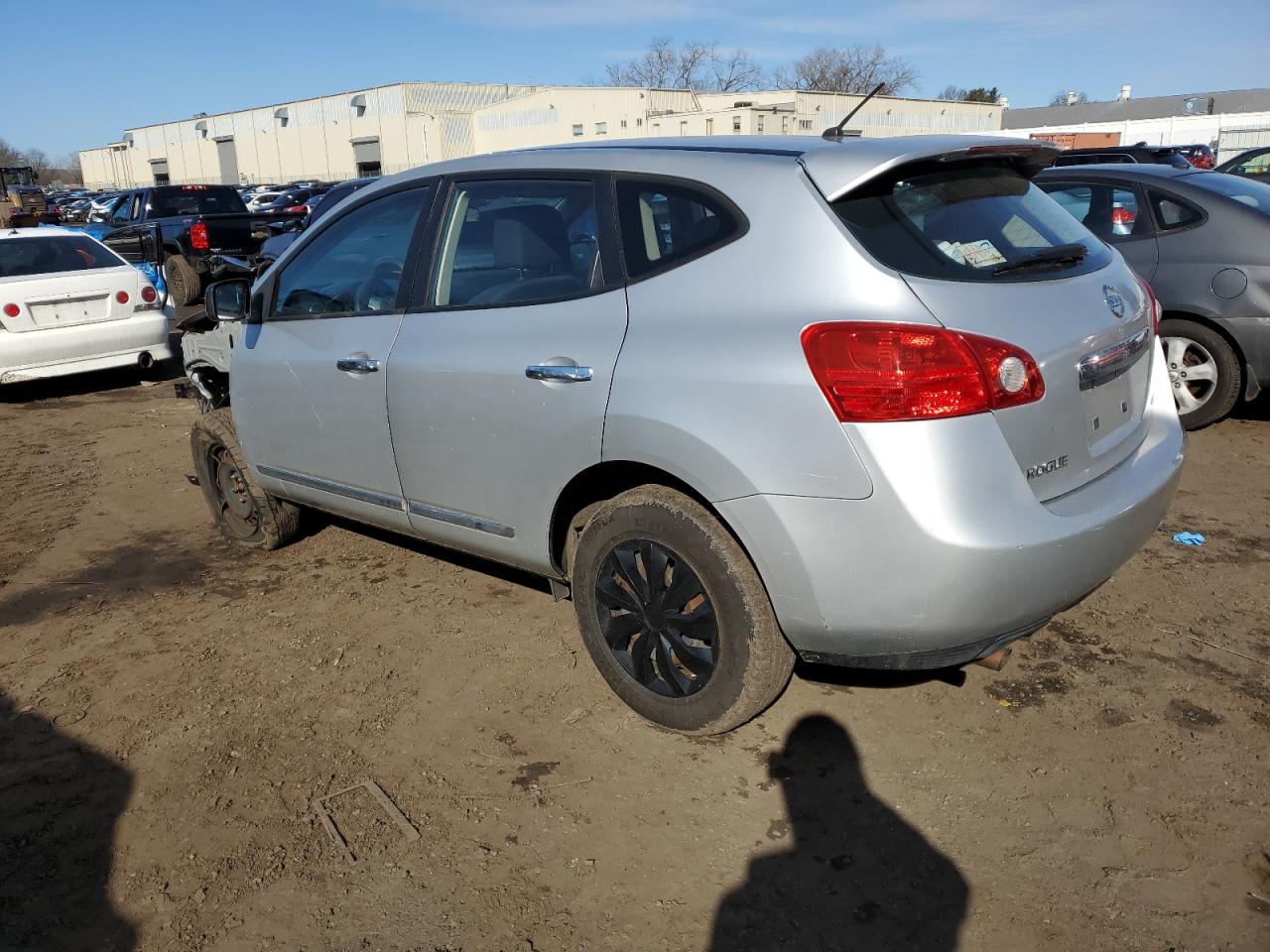 2011 Nissan Rogue VIN JN8AS5MV6BW258545 Copart auction photo, front end / rear end damage thumbnail 2