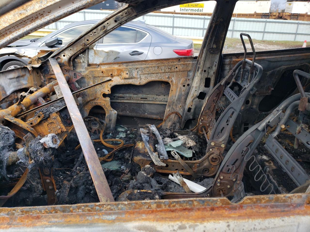 2012 Nissan Rogue VIN JN8AS5MT8CW604904 Copart auction photo, burn damage thumbnail 7