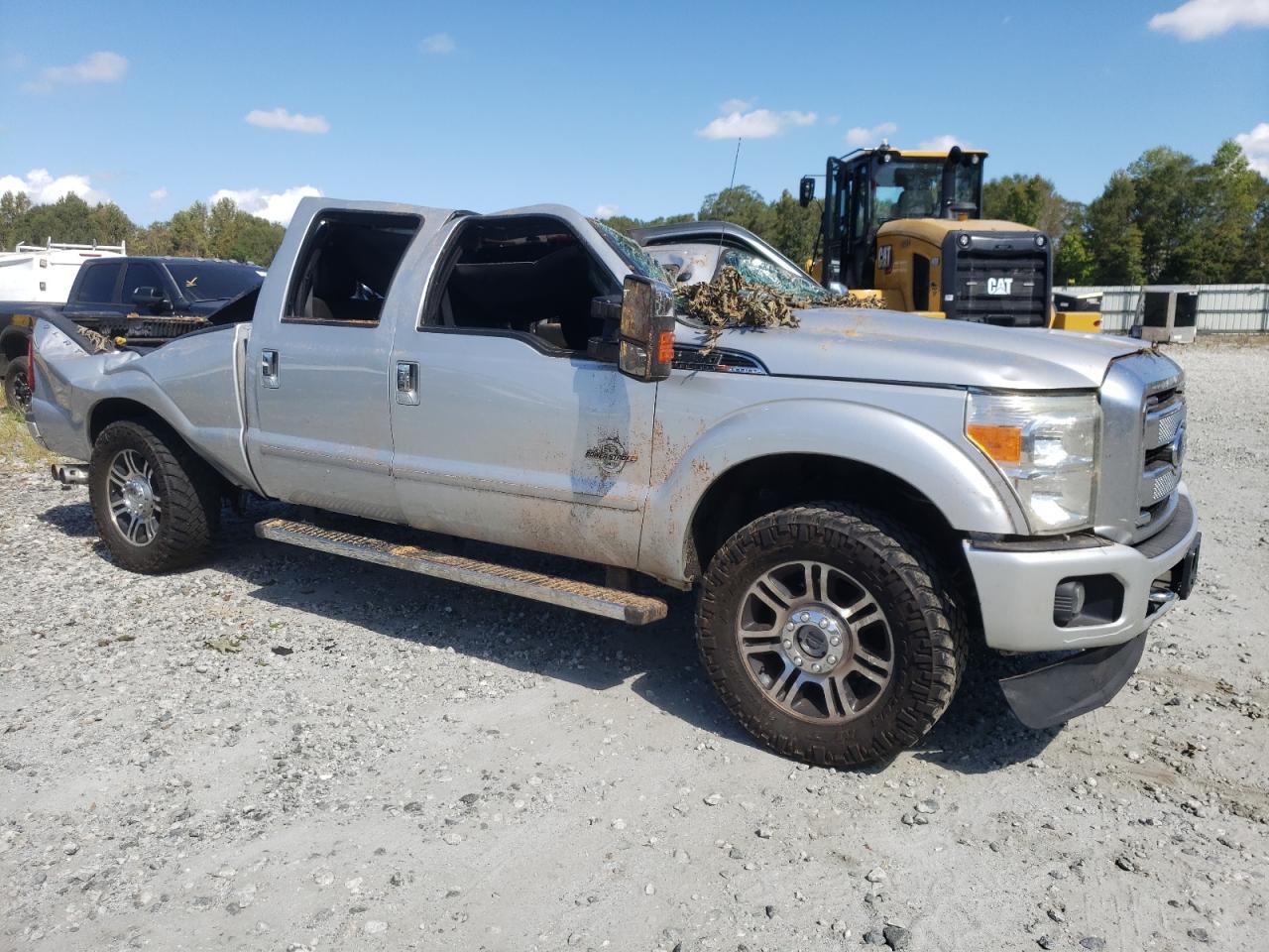 2013 Ford F250 VIN 1FT7W2BT8DEA72718 Copart auction photo, top/roof damage thumbnail 4