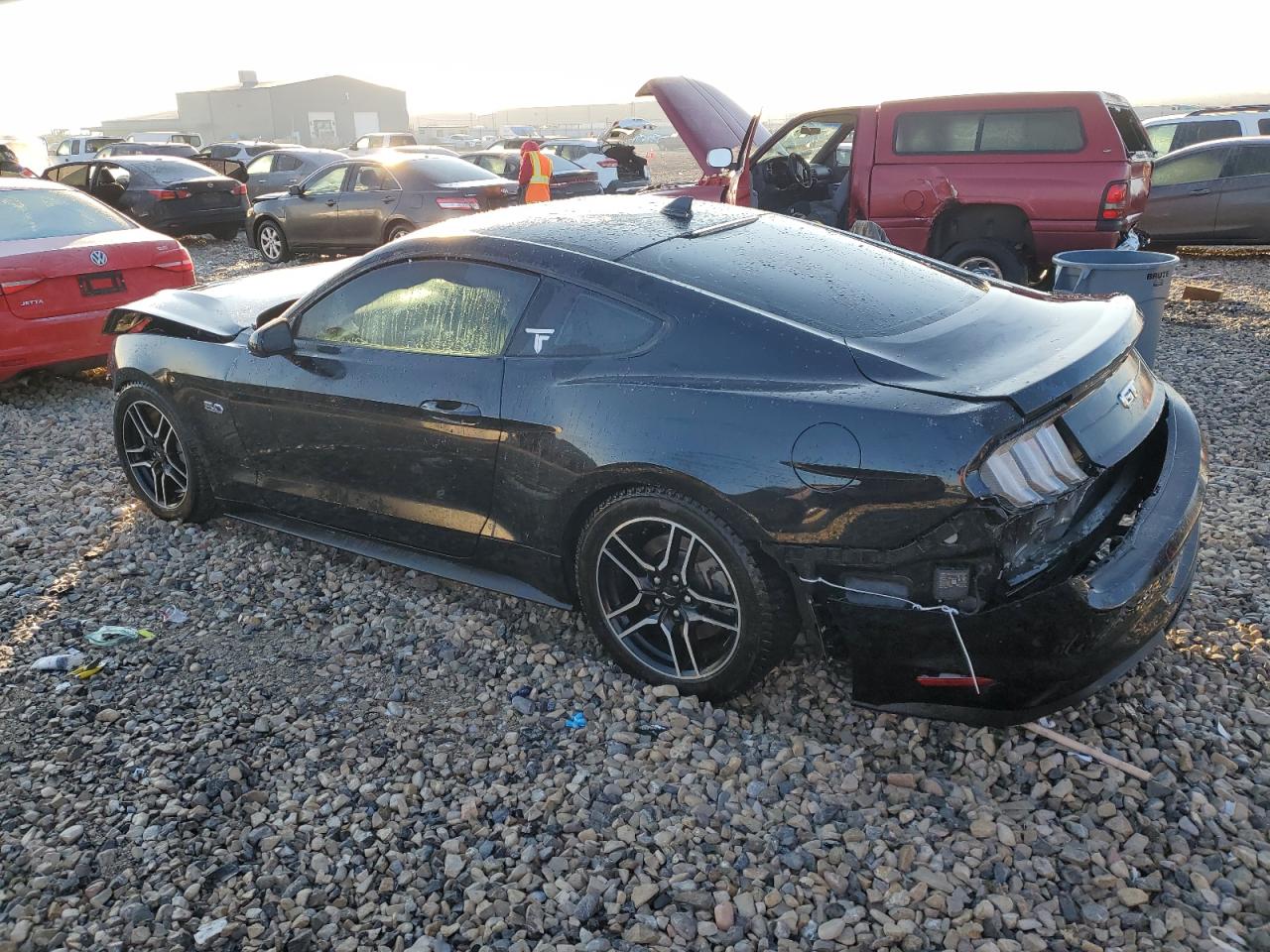 2021 Ford Mustang VIN 1FA6P8CF6M5155378 Copart auction photo, rear end damage thumbnail 2