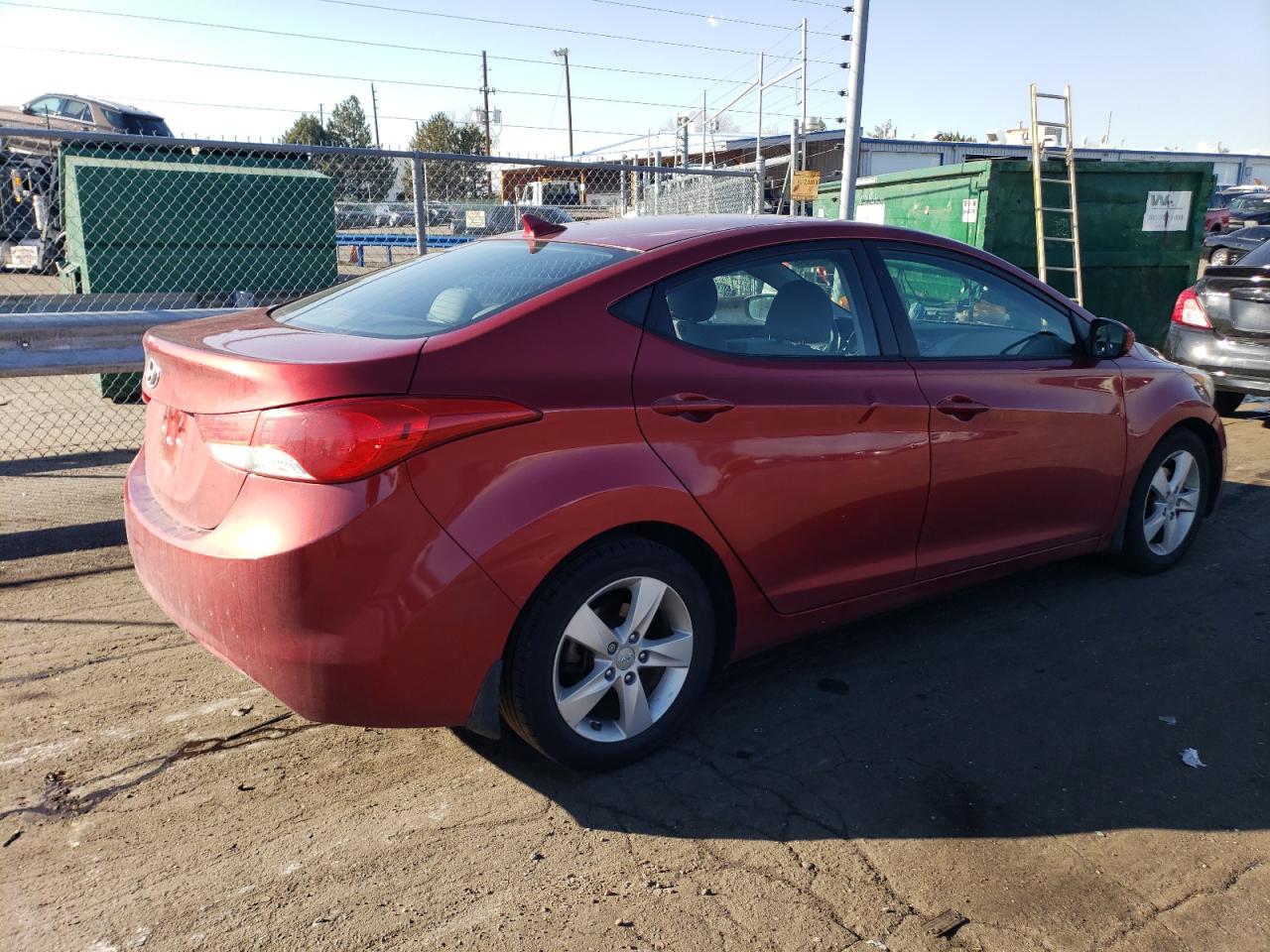 2013 Hyundai Elantra VIN 5NPDH4AE5DH391893 Copart auction photo, minor dent/scratches damage thumbnail 3