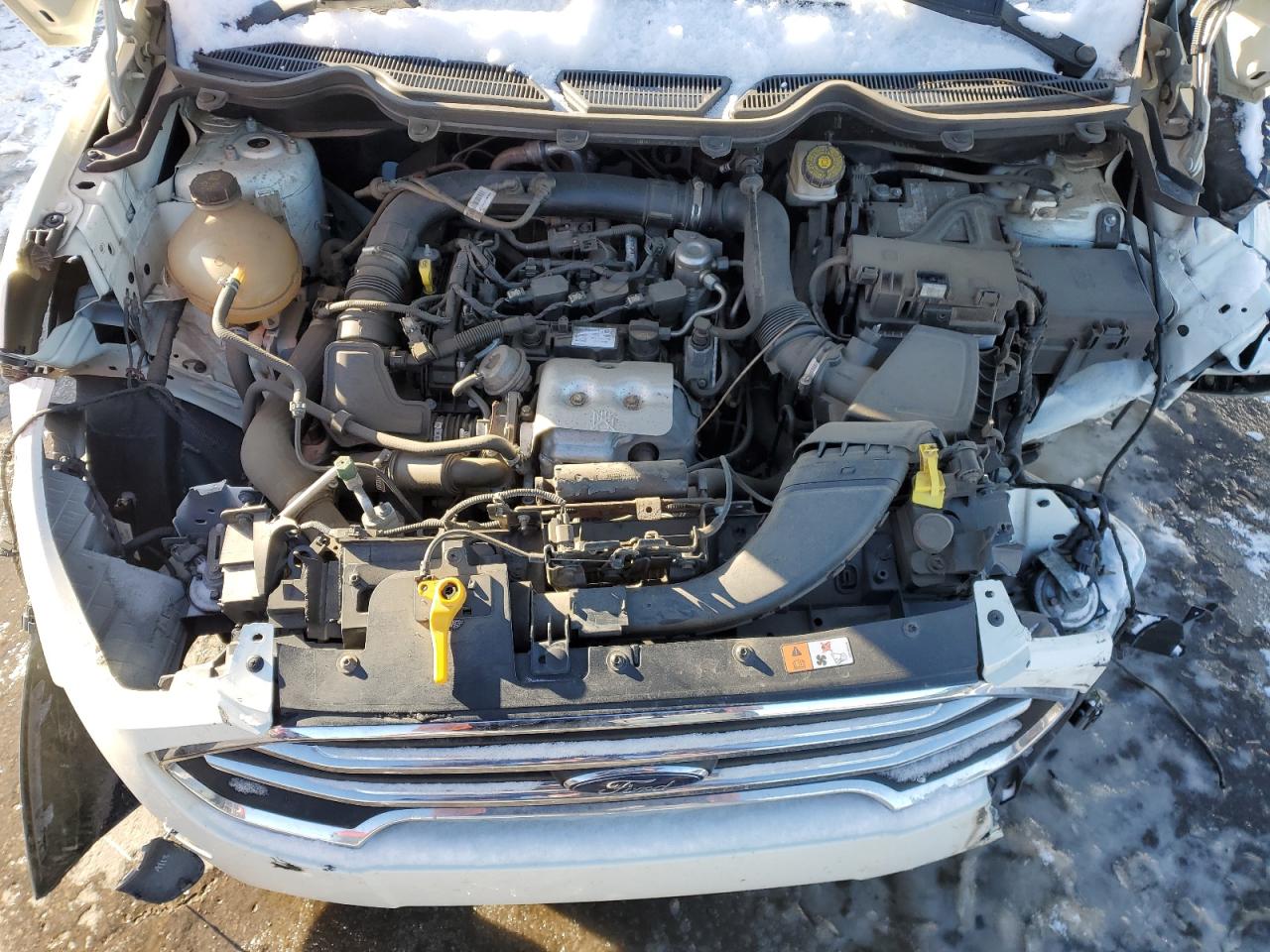 2021 Ford EcoSport VIN MAJ3S2KE4MC404635 Copart auction photo, front end / frame damage damage thumbnail 12
