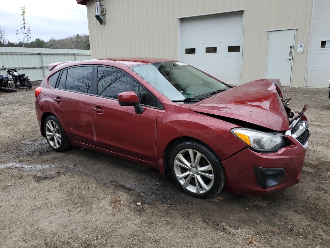 2014 Subaru Impreza VIN JF1GPAC67E8242198 Copart auction photo, front end / mechanical damage thumbnail 4