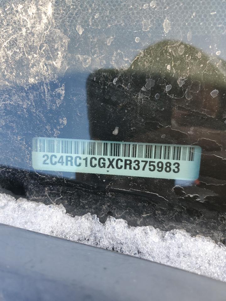 2012 Chrysler Town & Country VIN 2C4RC1CGXCR375983 Copart auction photo, side damage thumbnail 12