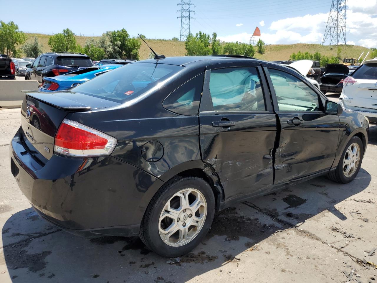 2009 Ford Focus VIN 1FAHP36N09W145560 Copart auction photo, side / mechanical damage thumbnail 3