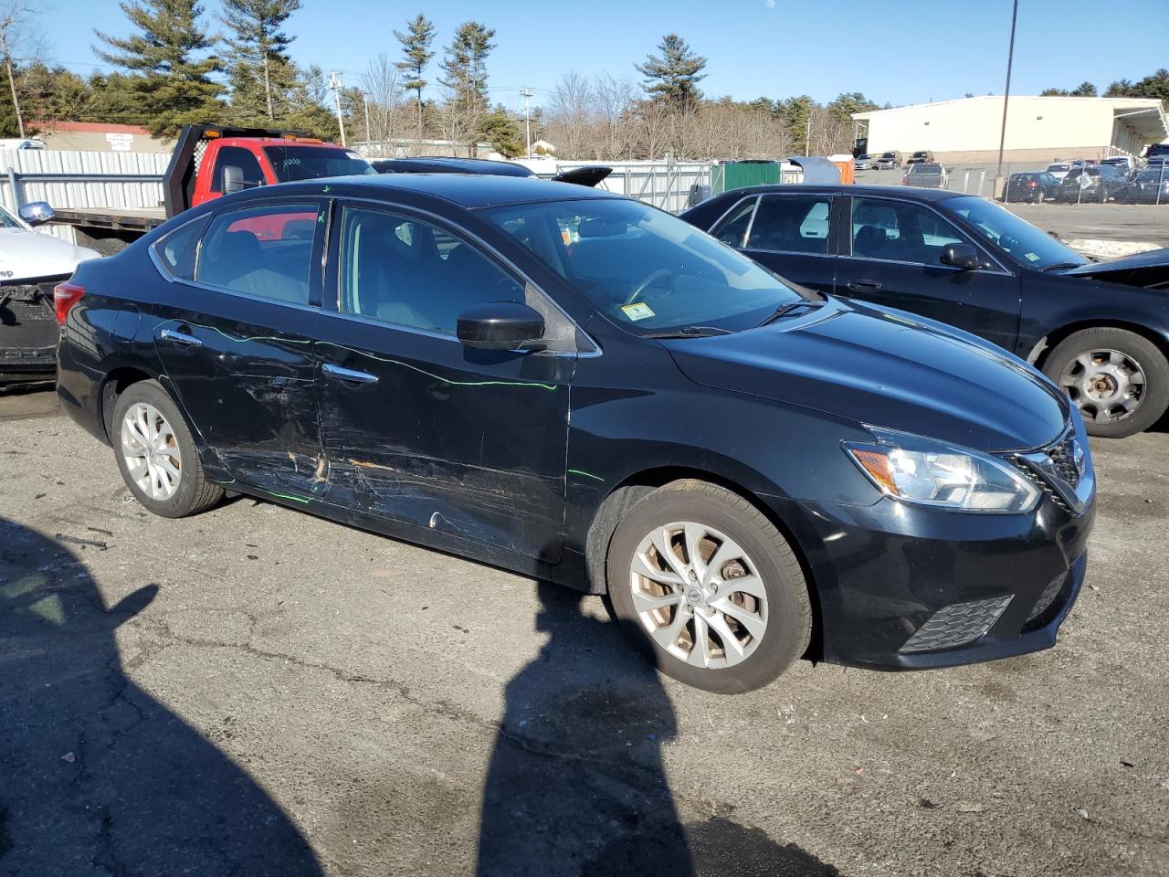 2018 Nissan Sentra VIN 3N1AB7AP4JL624636 Copart auction photo, side / minor dent/scratches damage thumbnail 4