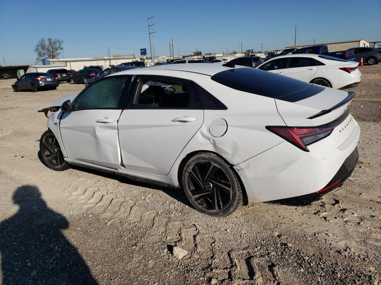 2021 Hyundai Elantra VIN KMHLR4AF7MU154664 Copart auction photo, front end / side damage thumbnail 2