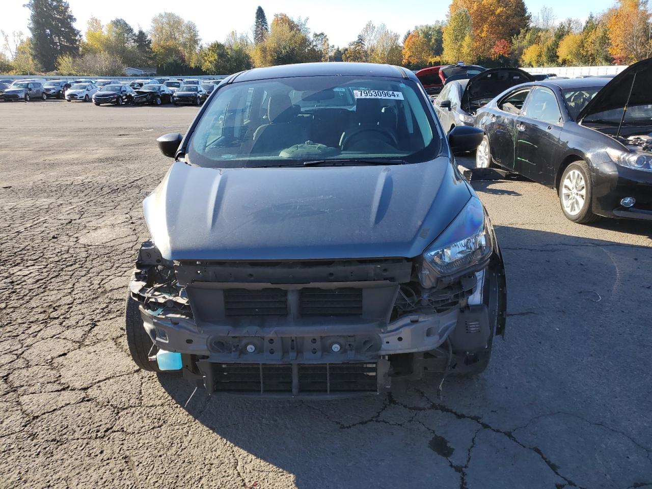 2019 Ford Escape VIN 1FMCU0F78KUA21322 Copart auction photo, front end / side damage thumbnail 5