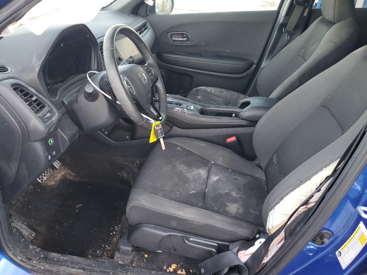 2022 Honda HR-V VIN 3CZRU6H15NM775064 Copart auction photo, rollover damage thumbnail 7