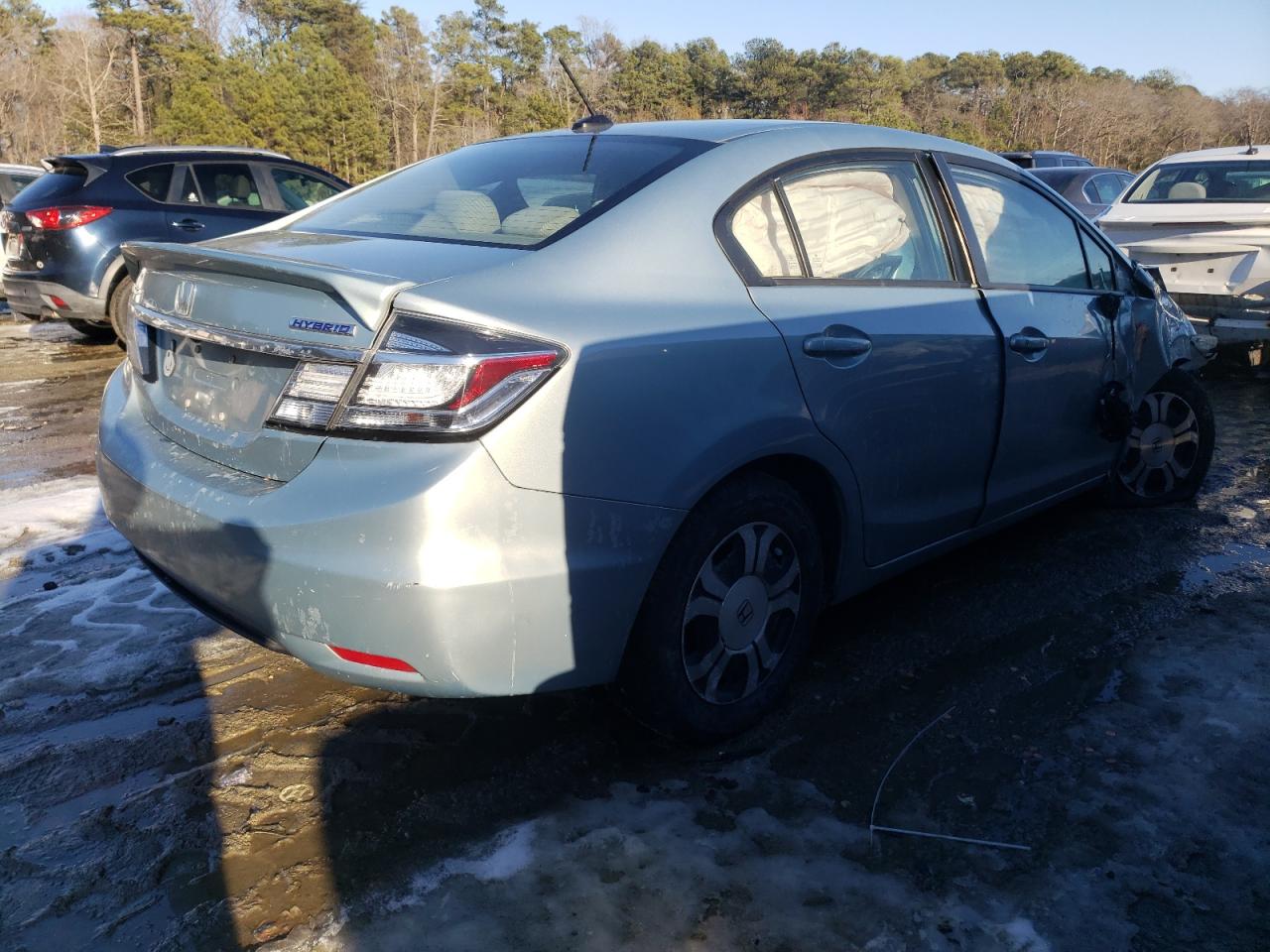2015 Honda Civic VIN 19XFB4F22FE200978 Copart auction photo, front end / side damage thumbnail 3