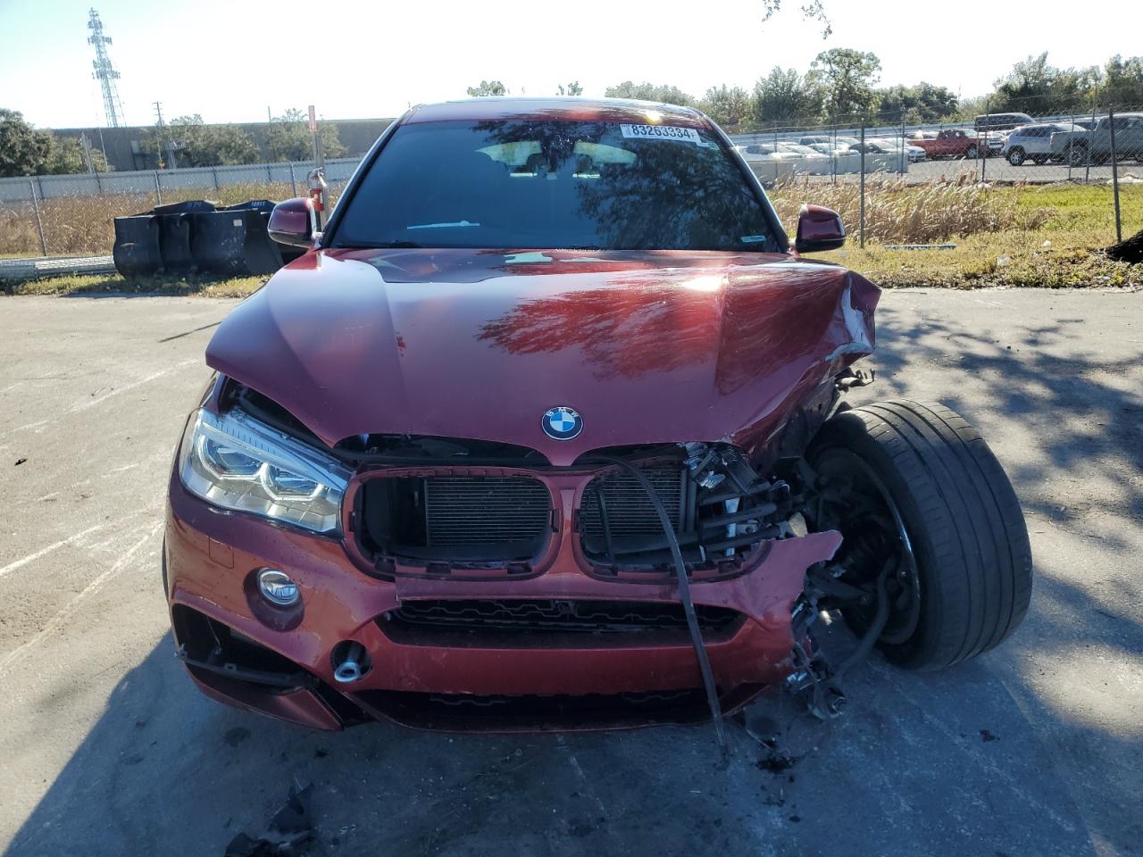 2017 BMW X6 VIN 5UXKU2C34H0U29361 Copart auction photo, front end damage thumbnail 5