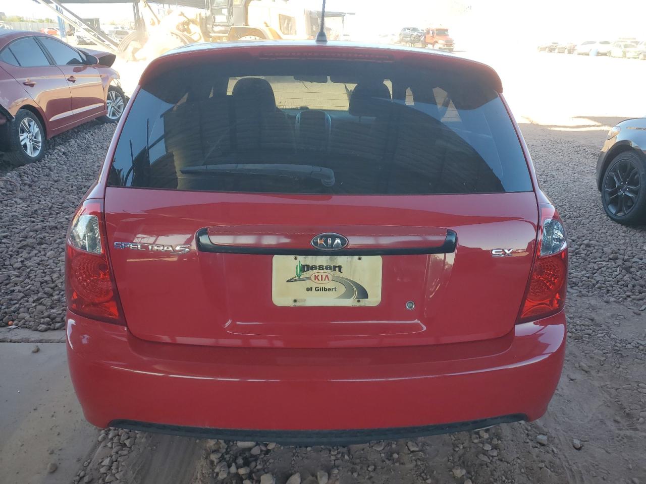 2008 KIA Spectra VIN KNAFE162785011311 Copart auction photo, front end damage thumbnail 6