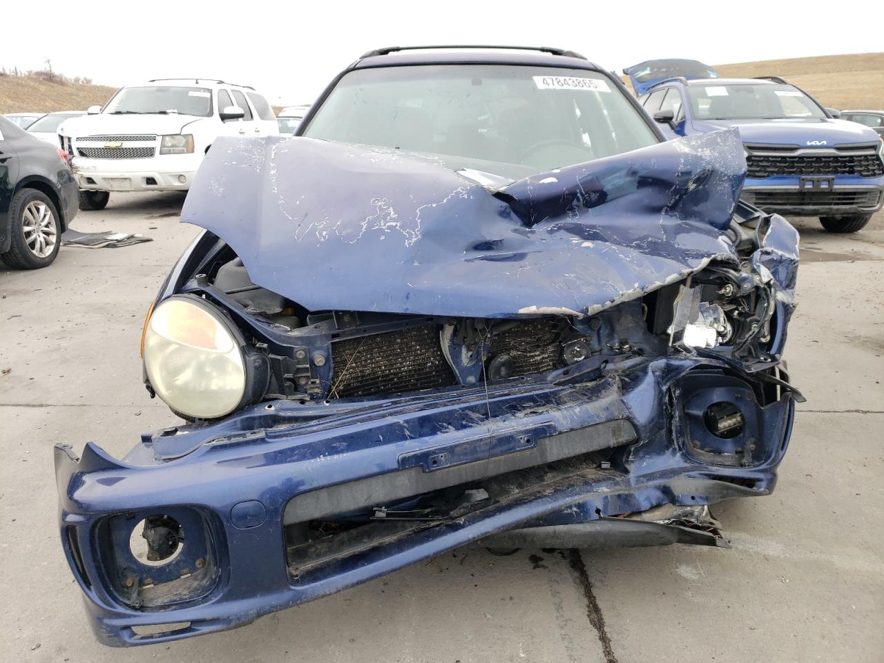 2002 Subaru Impreza VIN JF1GG65542G817814 Copart auction photo, front end / hail damage thumbnail 5