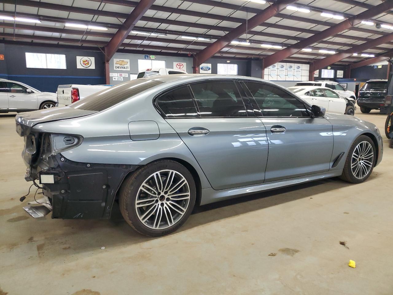 2018 BMW 5er VIN WBAJE7C5XJWC55095 Copart auction photo, rear end / stripped damage thumbnail 3