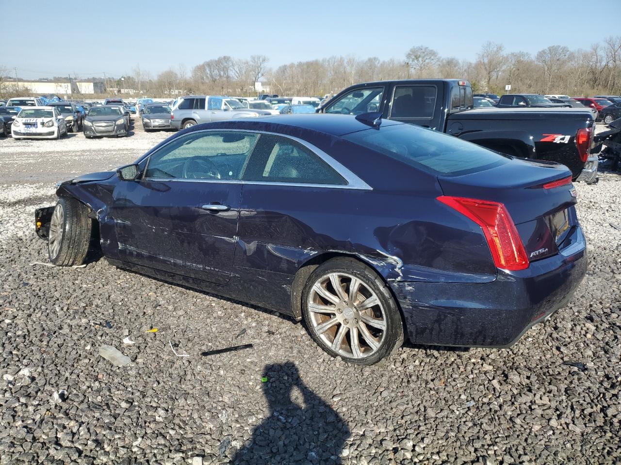 2015 Cadillac ATS VIN 1G6AG1RX2F0121274 Copart auction photo, front end / side damage thumbnail 2