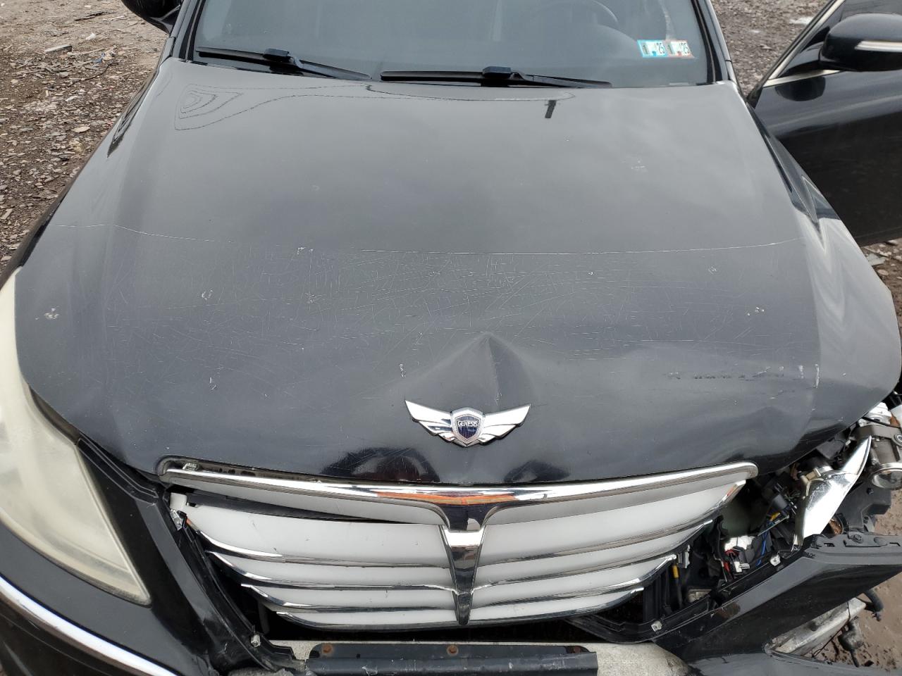 2012 Hyundai Genesis VIN KMHGC4DD3CU171263 Copart auction photo, front end / side damage thumbnail 11