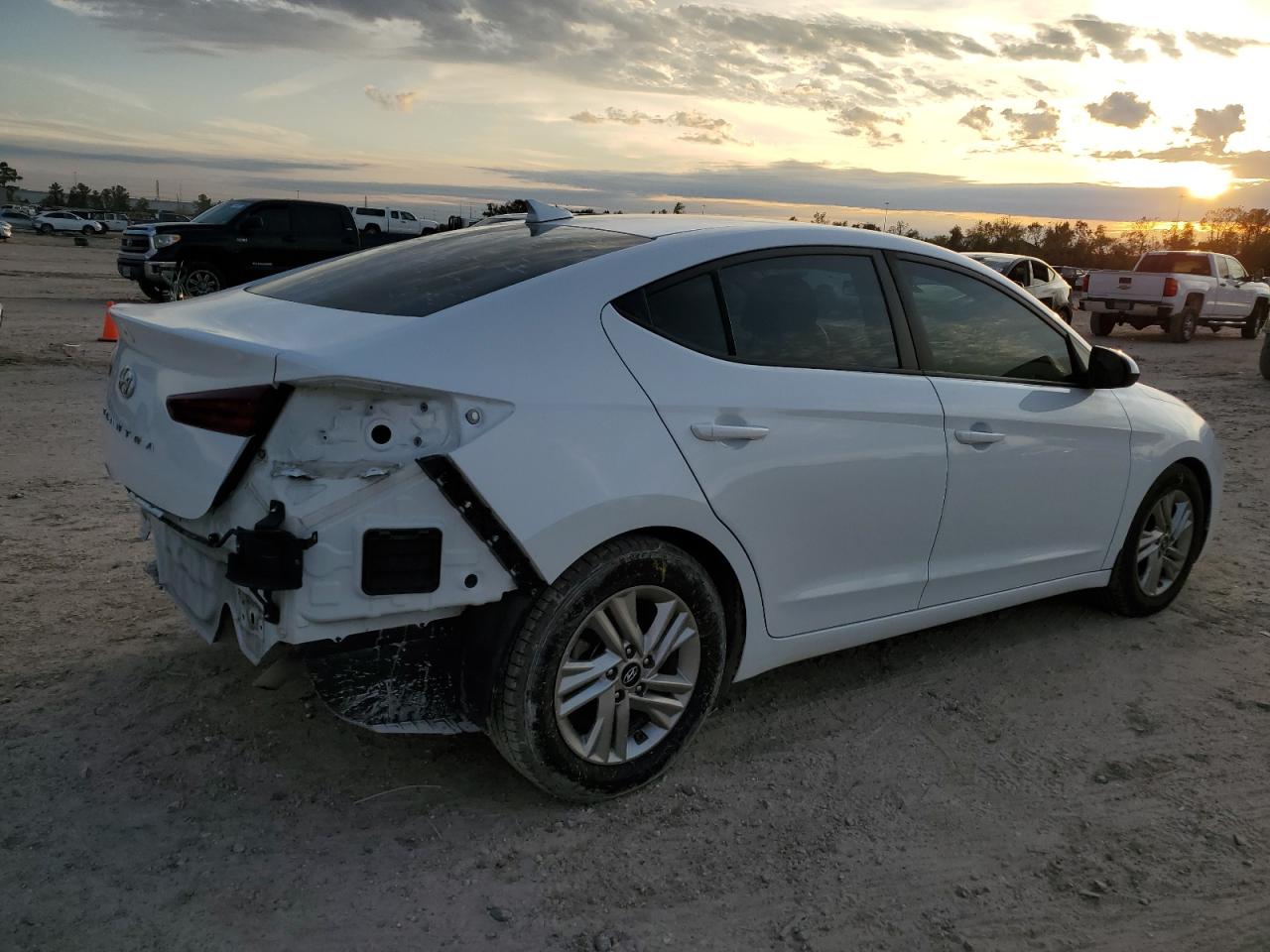 2020 Hyundai Elantra VIN 5NPD84LF9LH507150 Copart auction photo, rear end damage thumbnail 3