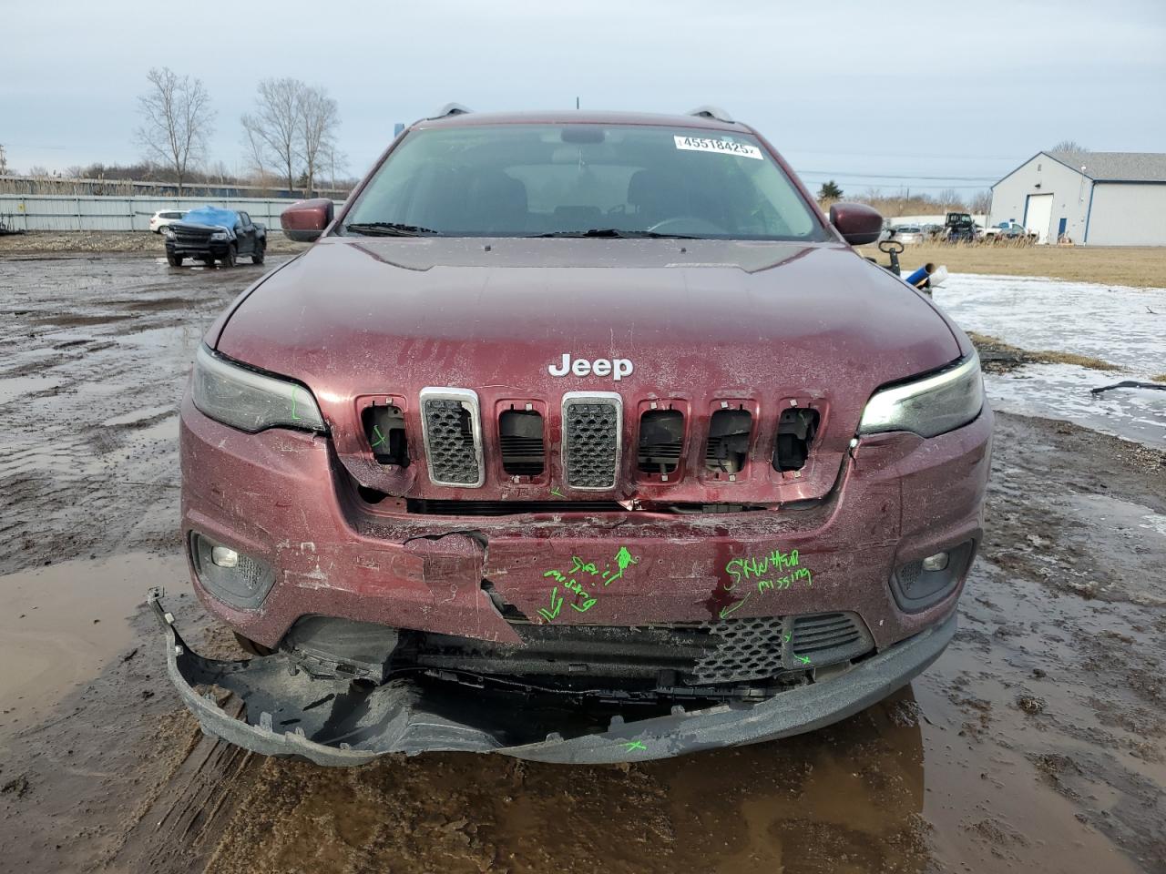 2019 Jeep Grand Cherokee VIN 1C4PJMLNXKD123648 Copart auction photo, front end damage thumbnail 5