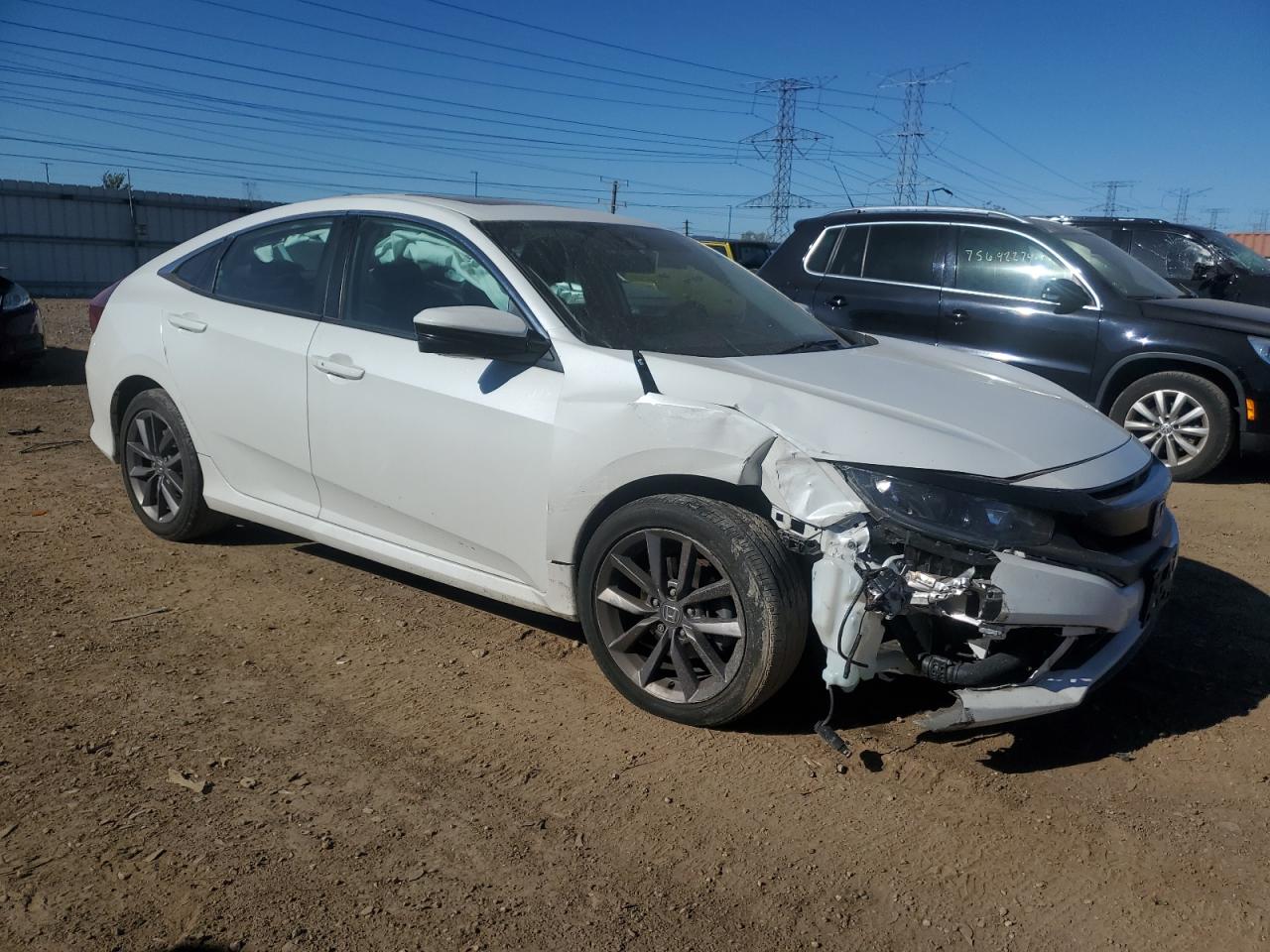 2021 Honda Civic VIN 19XFC1F35ME210454 Copart auction photo, front end / minor dent/scratches damage thumbnail 4