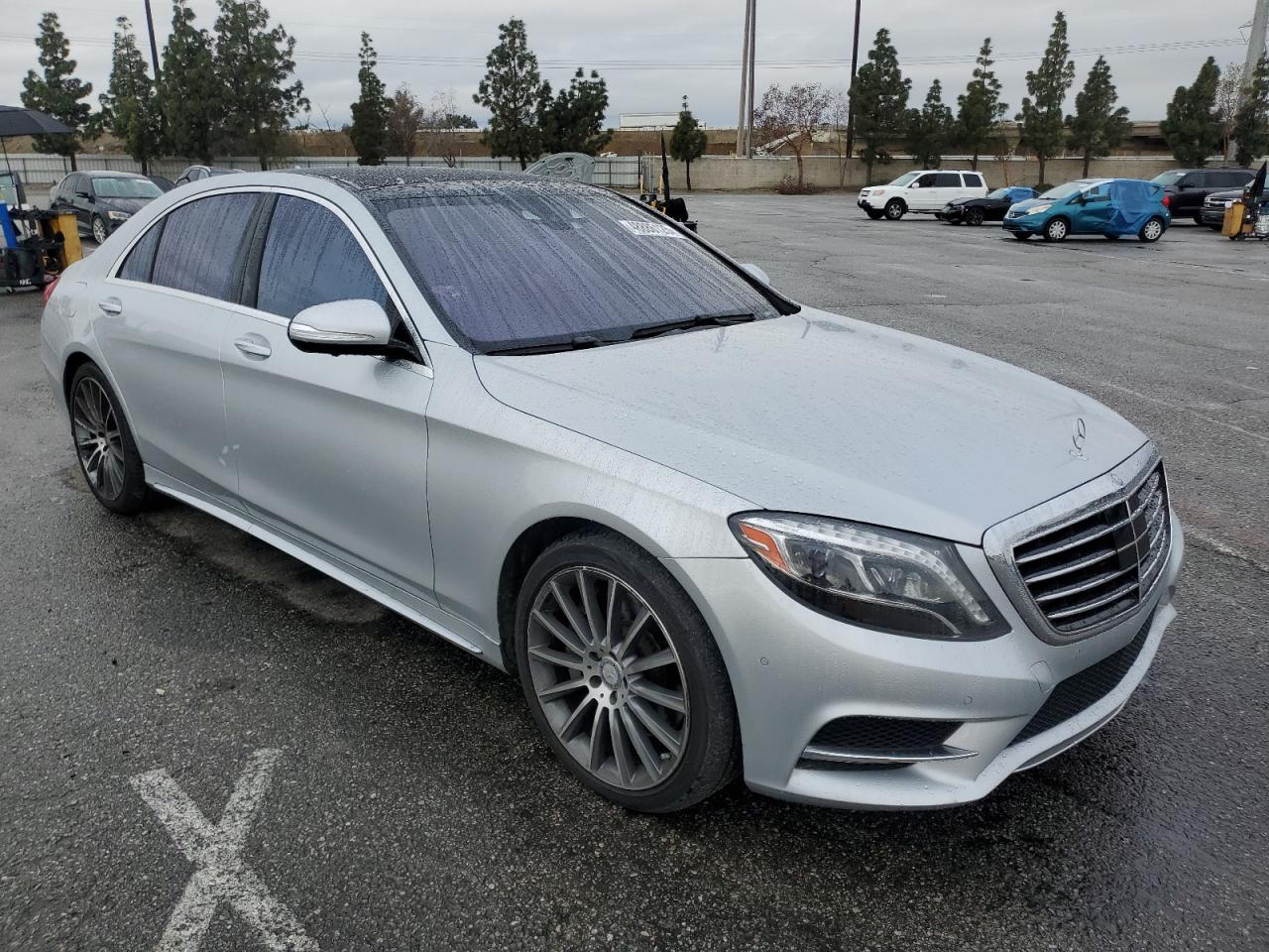 2016 Mercedes-Benz S-klasse VIN WDDUG8CB2GA223708 Copart auction photo, side damage thumbnail 4