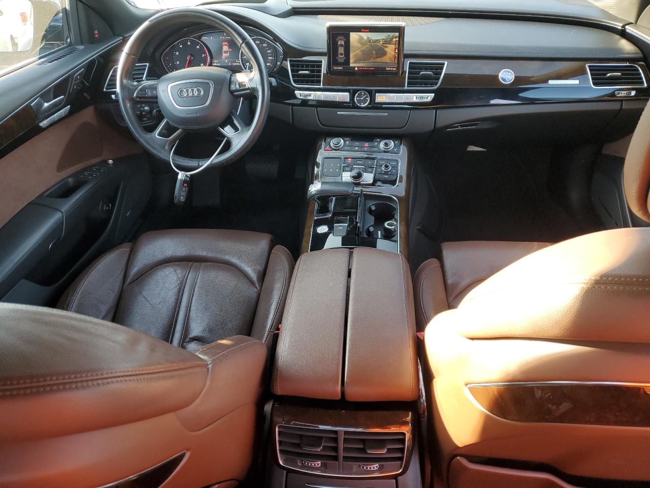 2015 Audi A8 VIN WAU3GAFD1FN017875 Copart auction photo, rear end damage thumbnail 8