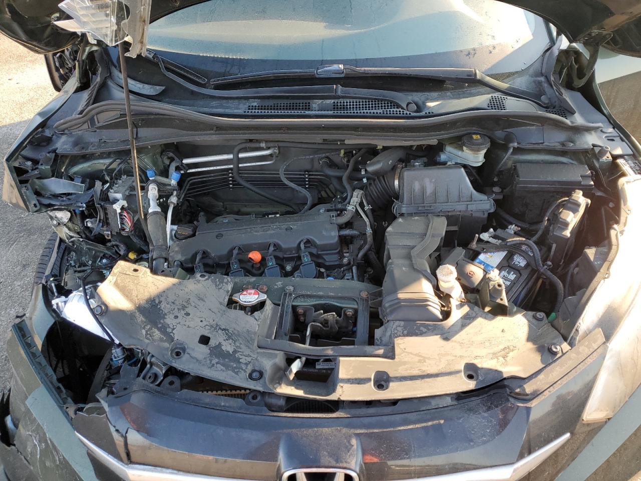 2016 Honda HR-V VIN 3CZRU6H51GM742374 Copart auction photo, front end / side damage thumbnail 12