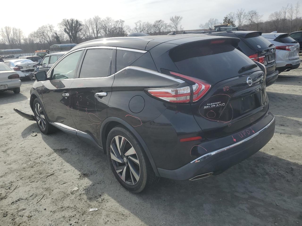 2015 Nissan Murano VIN 5N1AZ2MH0FN251906 Copart auction photo, front end damage thumbnail 2