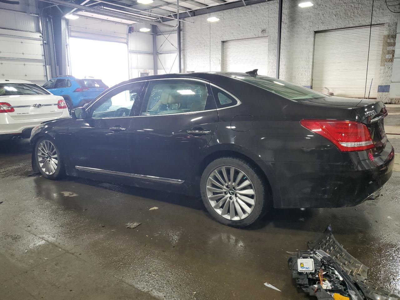 2014 Hyundai Equus VIN KMHGH4JH6EU082783 Copart auction photo, front end damage thumbnail 2