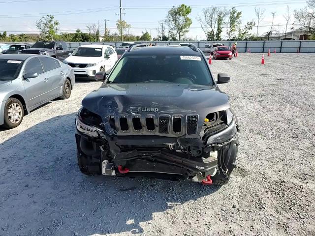 2019 Jeep Cherokee VIN 1C4PJMBX9KD183343 Copart auction photo, front end / side damage thumbnail 11