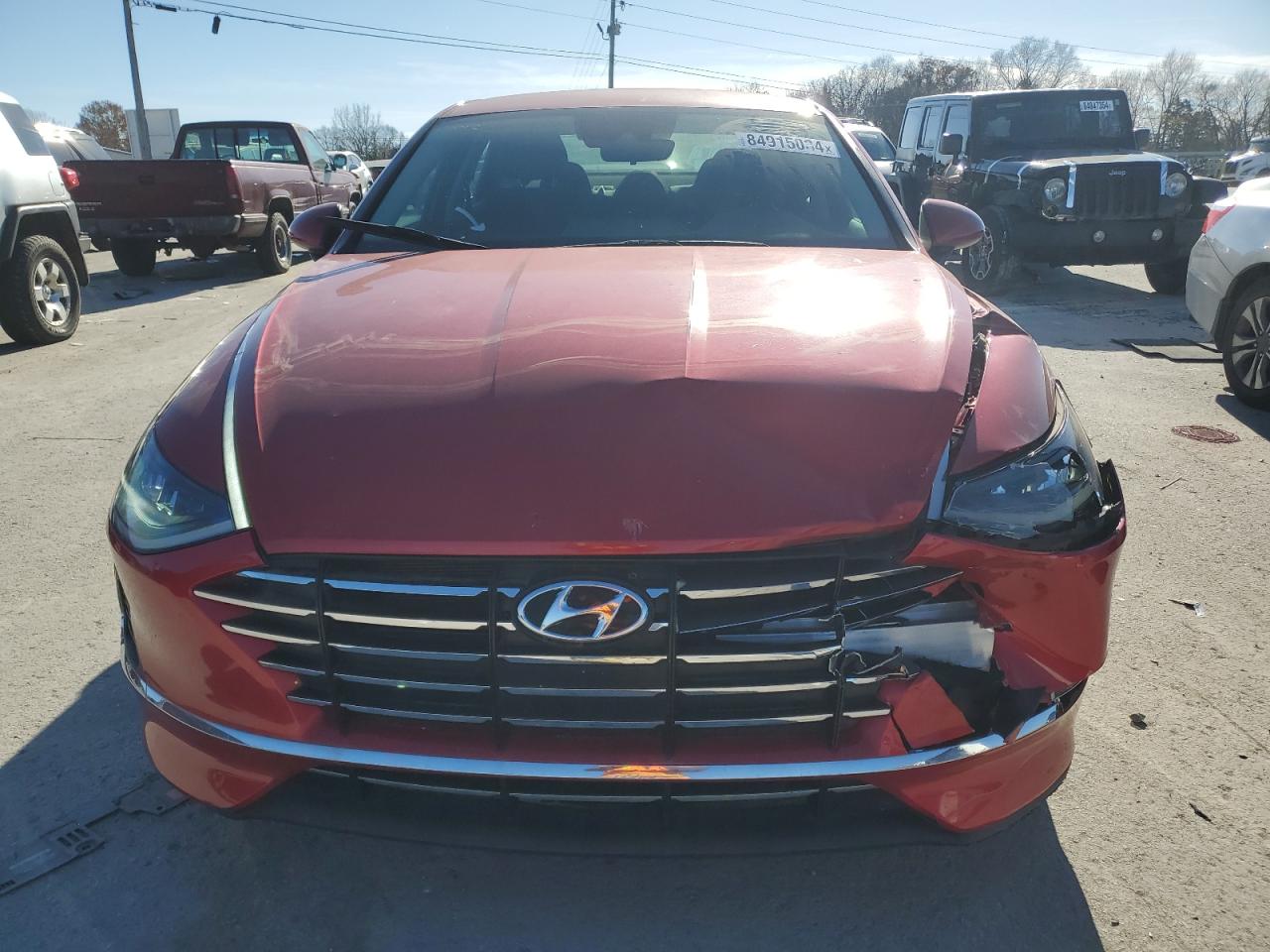 2021 Hyundai Sonata VIN 5NPEG4JA9MH091830 Copart auction photo, front end / rear end damage thumbnail 5