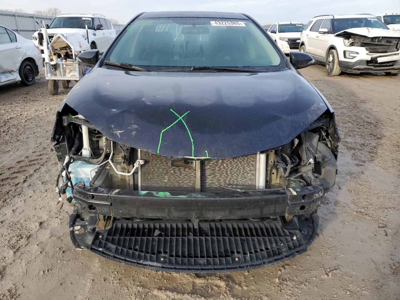 2014 Toyota Corolla VIN 5YFBURHE7EP050621 Copart auction photo, front end damage thumbnail 5